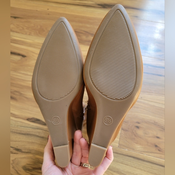 🎯nwt universal thread Jocelyn wedge stretch boots in camel - Picture 3 of 7